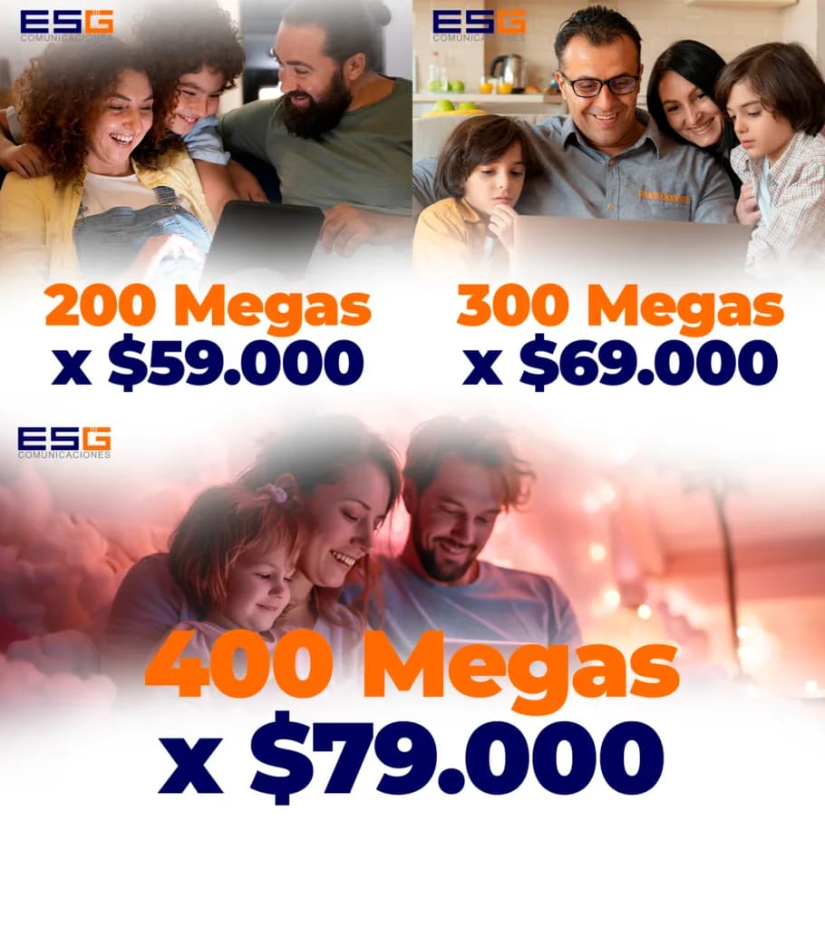 Planes de velocidad ESG Comunicaciones